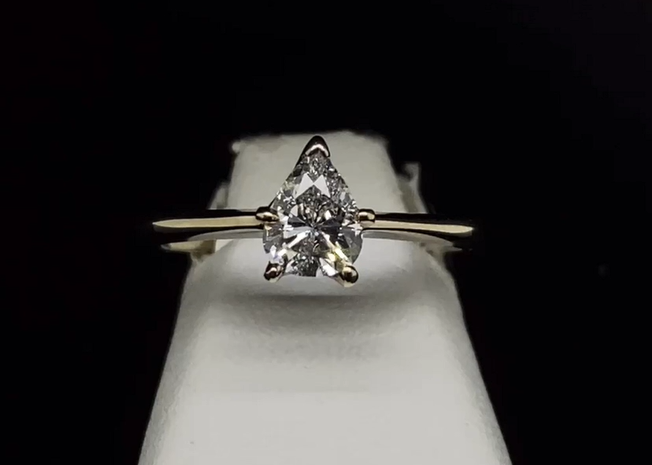 14K Diamond Engagement Ring