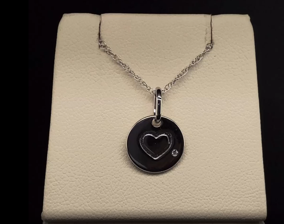 Silver Stamped Pendant