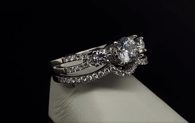 14K Semi-Mount Wedding Set