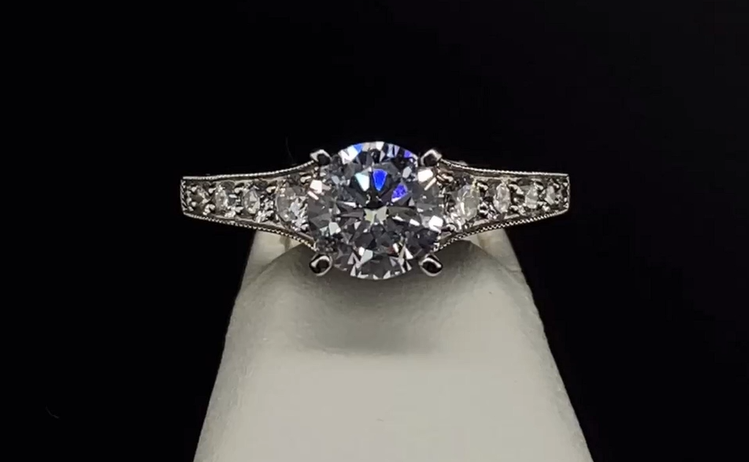 18K Diamond Semi-Mount Engagement Ring