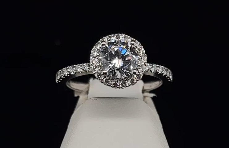 18K Diamond Semi-Mount Engagement Ring
