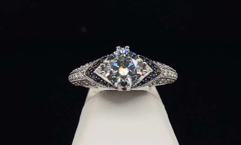 18K Semi-Mount Engagement Ring