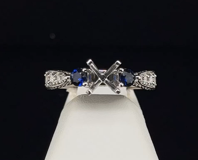 14K Semi-Mount Engagement Ring