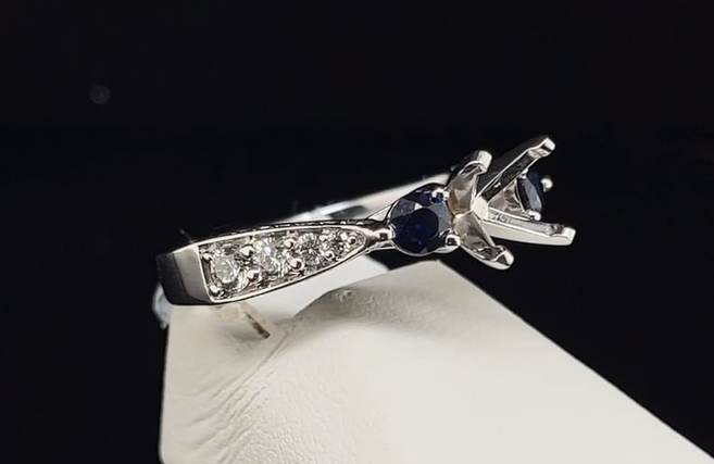 14K Semi-Mount Engagement Ring