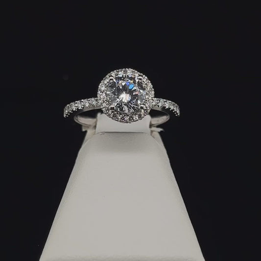 18K Diamond Semi-Mount Engagement Ring