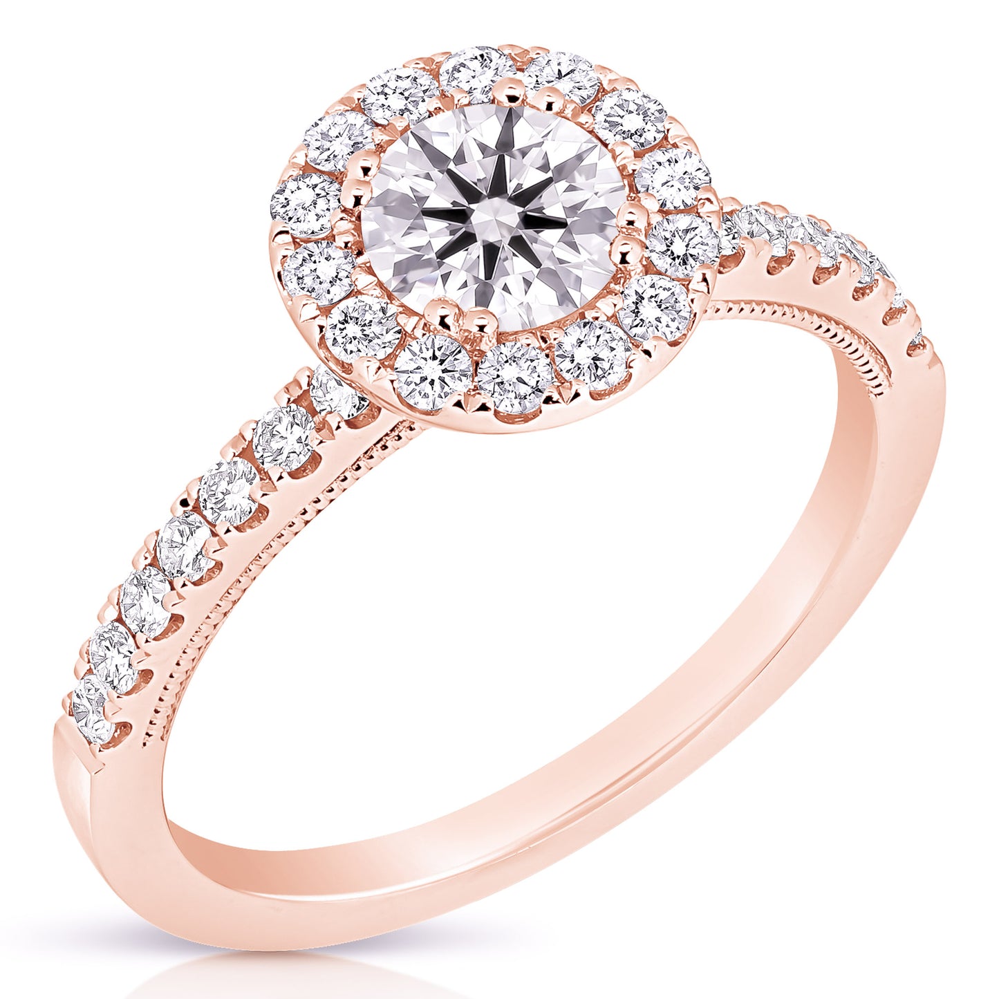 3/4CT ROUND COMPLETE ENGAGEMENT RING