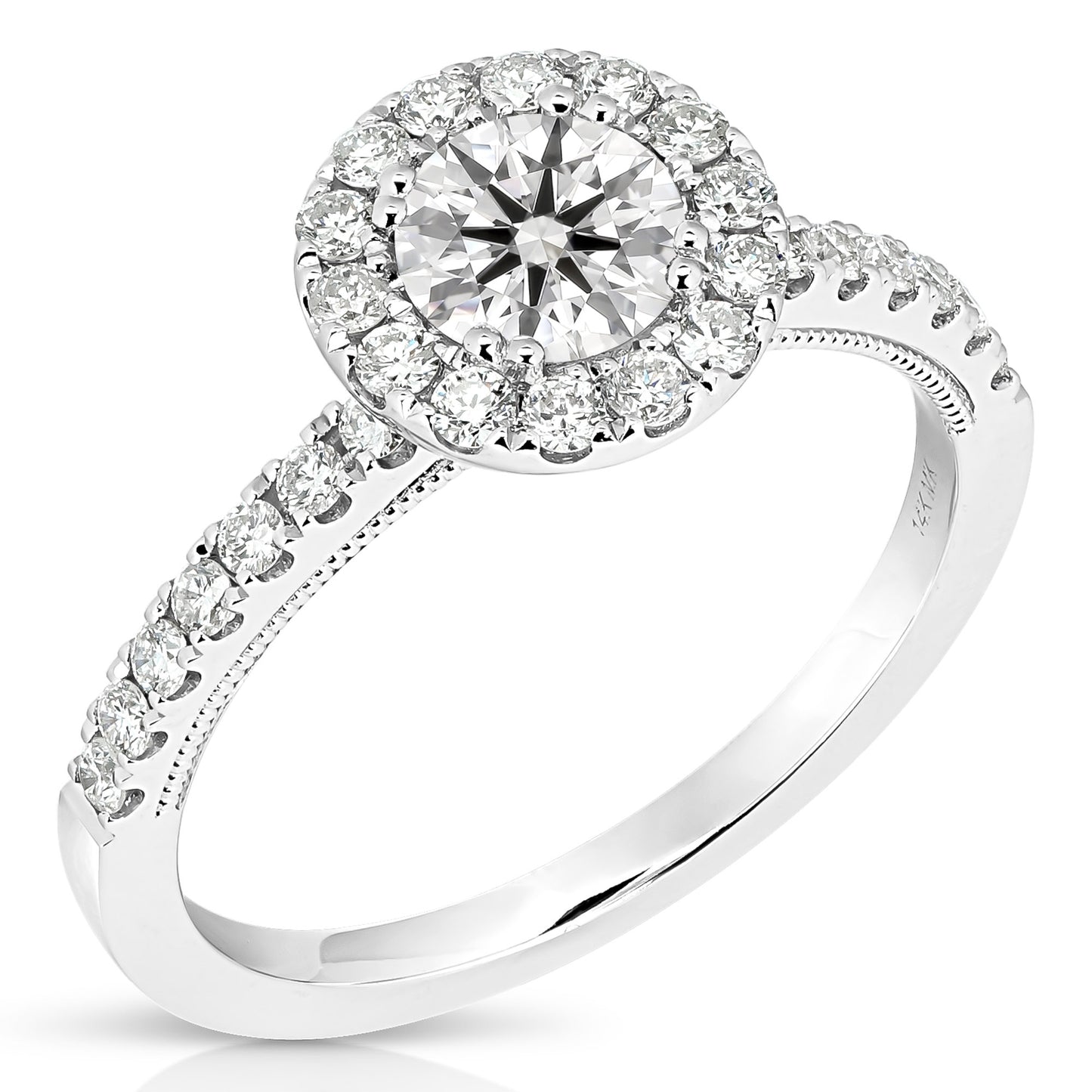 3/4CT ROUND COMPLETE ENGAGEMENT RING