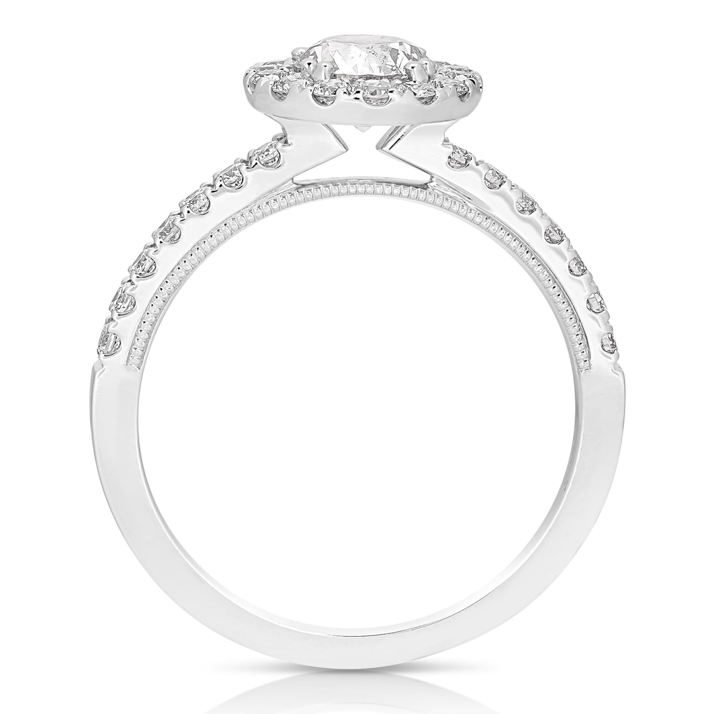 3/4CT ROUND COMPLETE ENGAGEMENT RING