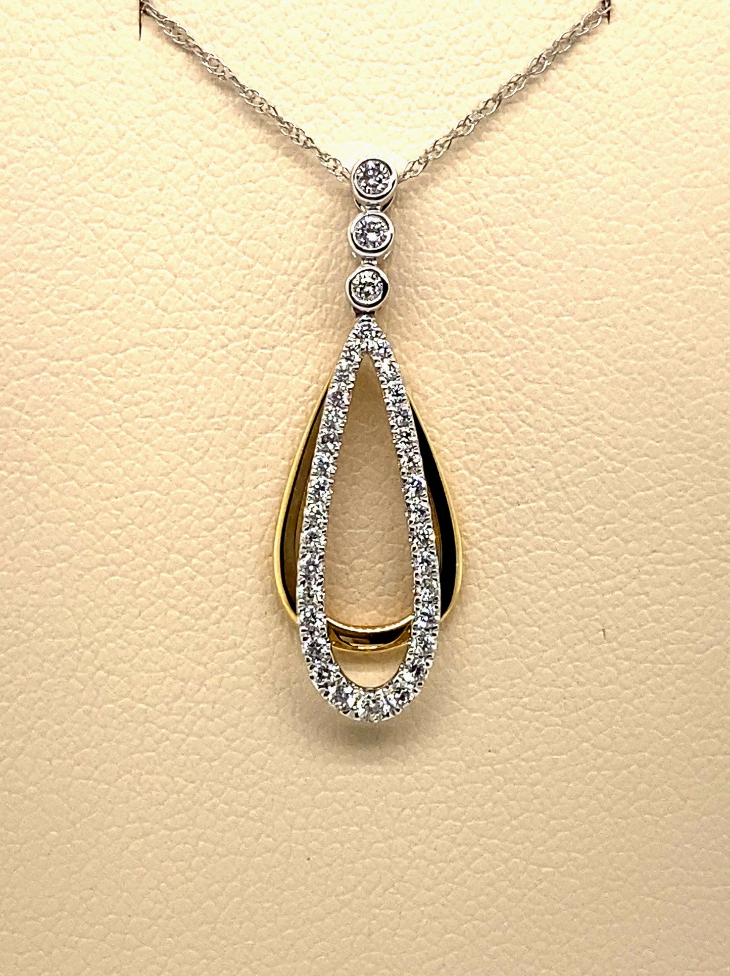 14K Gold and Diamond Pendant