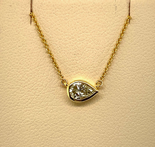 14K Gold Diamond Pendant