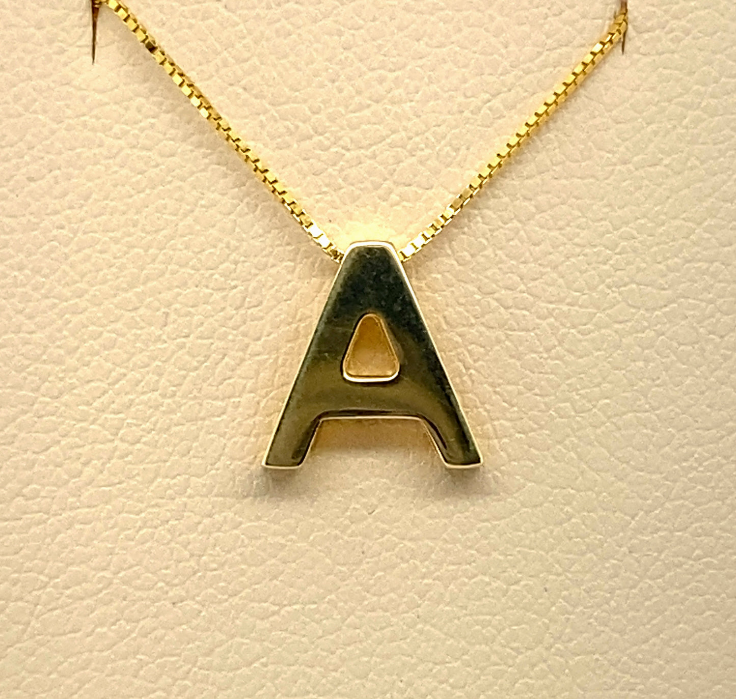 14K Gold Initial Pendant