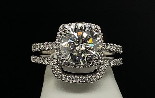 14K Diamond Wedding Set