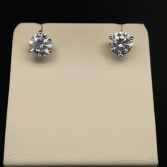 14K Diamond Stud Earrings