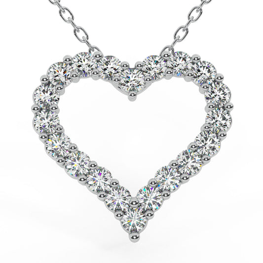 1 CTW COVETED HEART PENDANT