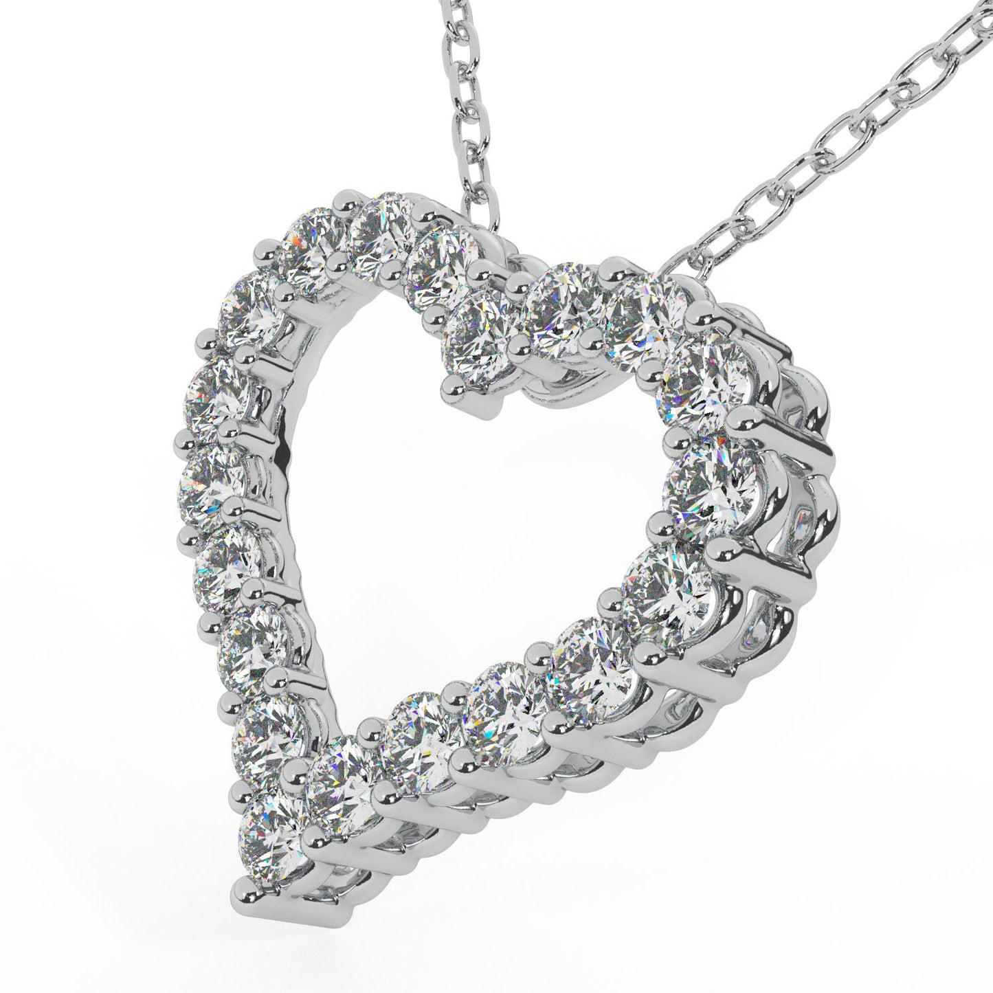 1 CTW COVETED HEART PENDANT