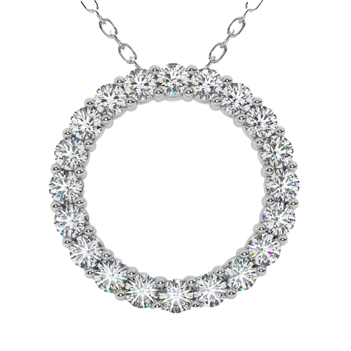 1 CTW COVETED CIRCLE PENDANT