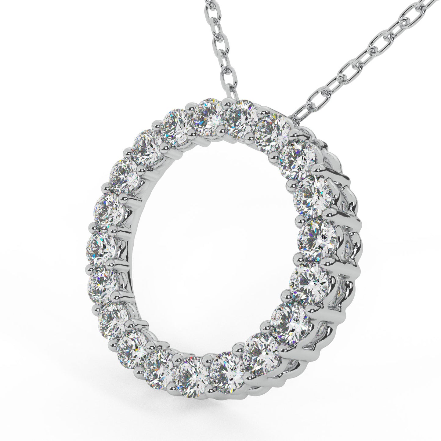 1 CTW COVETED CIRCLE PENDANT