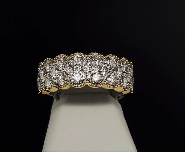 14K Two Tone Diamond Ring