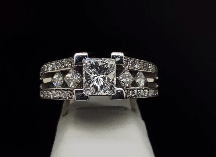 14K Diamond Engagement Ring