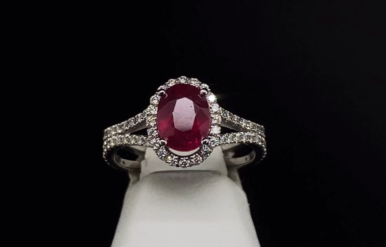 14K Ruby and Diamond Ring