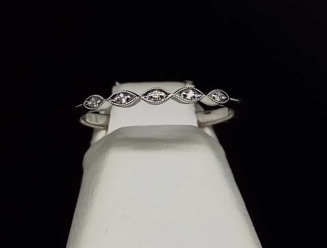 14K Stackable Diamond Ring