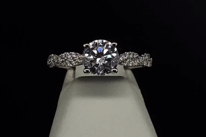 18K Diamond Semi-Mount Engagement Ring