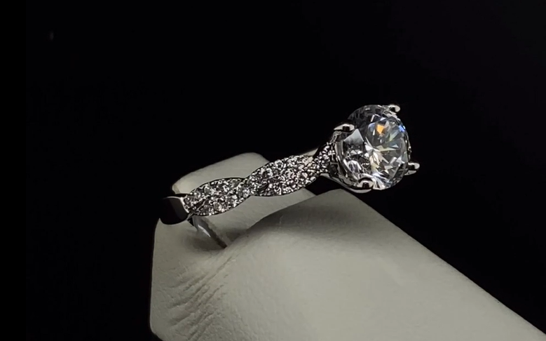 18K Diamond Semi-Mount Engagement Ring