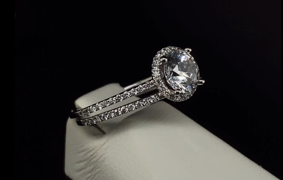 14K Diamond Semi-Mount Wedding Set