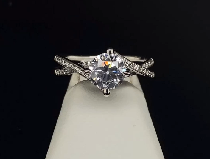 18K Diamond Semi-Mount Engagement Ring