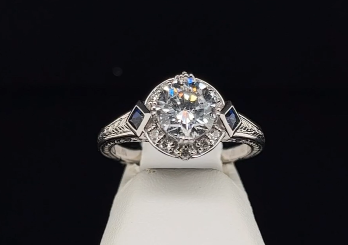 18K Semi-Mount Engagement Ring