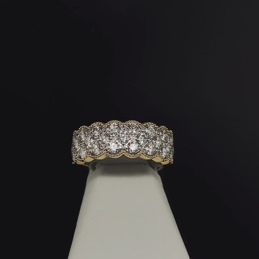 14K Two Tone Diamond Ring