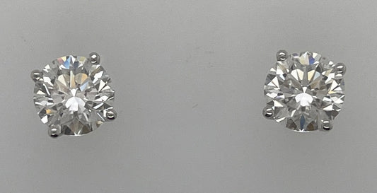 Lab Created Diamond Stud Earrings